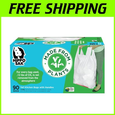 Eco-Friendly Tall Kitchen Garbage Bags - 90 Count