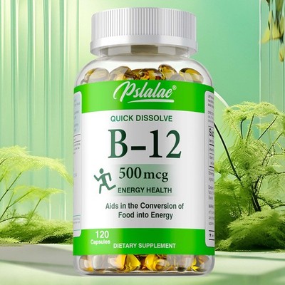 Vitamin B12 500mcg - Supports Brain, Metabolism, and Nervous System Health