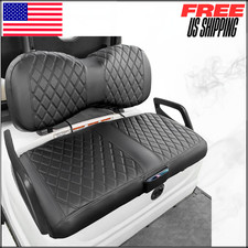 Golf Cart Seat Covers For Yamaha Drive G29 Drive 2 Marine Leather Black 1PC