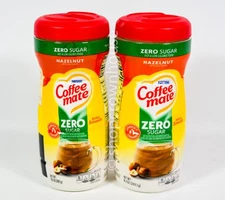 2 Nestle Coffee Mate ZERO Sugar HAZELNUT Powder Creamer 10.2oz 04/12/2027