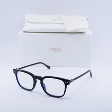 Fred FG50006I 001 Shiny Black 50mm Eyeglasses New Authentic