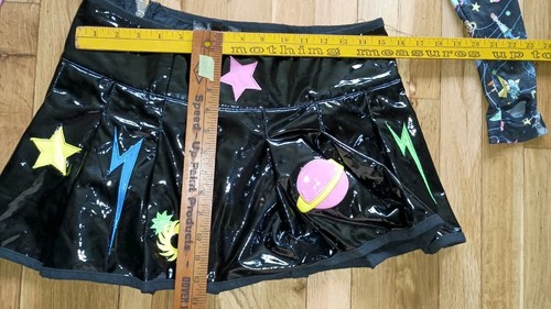 Dolls Kill X Hanna Barbera Jetsons Space Cadet Mesh Top & Plastic Skirt Set Sz M - Picture 5 of 13