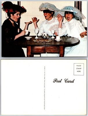 Ladies Tea Party Hats Postcard