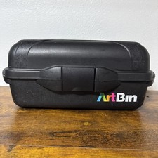 ArtBin Black Plastic Portable Art Supply Storage Case Toolbox Organizer Handle