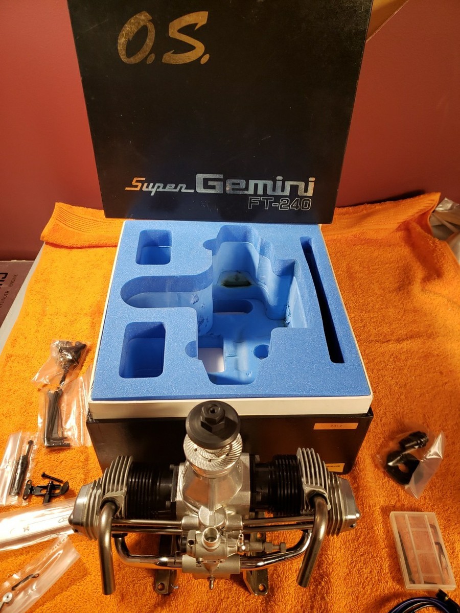 OS Engine - OS FT-240 SUPER Gemini 240 - 4C Flat Twin RC Motor