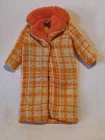 Vintage 60's Barbie Doll Made For Each Other #1881 Orange Plaid Coat