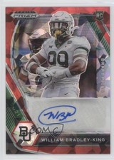 2021 Panini Prizm Draft Picks Red Ice William Bradley-King #DPA-WBK Auto 0vh5