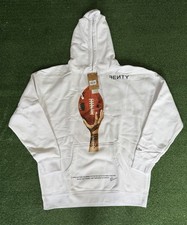 Felpa con cappuccio Fenty Mitchell & Ness Super Bowl LVII Icon taglia Large bianca Rihanna NFL