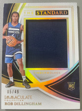 Rob Dillingham 2024-25 Panini Immaculate Collection 05/49 Patch The Standard RC
