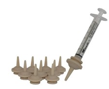 THE MIRACLE NIPPLE for Pets, Original Pkg/10 with Miracle Brand Oring Syringe...