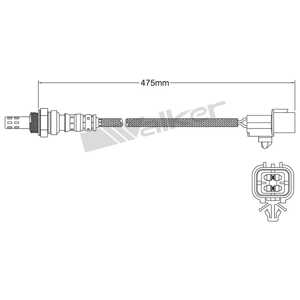 Sensor de oxígeno de O2 Walker Products 250-24789 aguas abajo para Chevy Chevrolet Aveo Foto 2 de 2