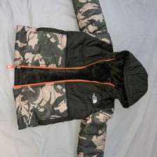 The North Face M Puffer Jacket for Kids Reversible Camo, Hooded, Insulated