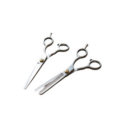 2Pcs Stainless Steel Hair Cutting Thinning Shears Kit Home Salon Scissors Set