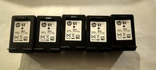 OEM HP 61 BLACK EMPTY INK CARTRIDGES LOT OF 5