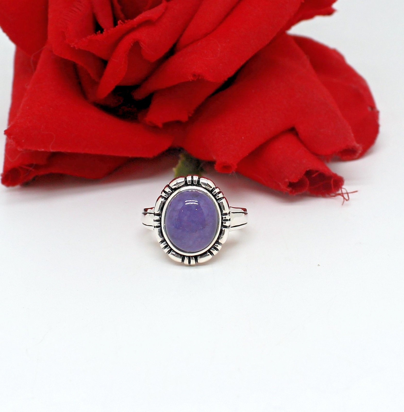Sterling Silver NWOT JTV Charoite Ring Size 10 5.67 g  CAT RESCUE