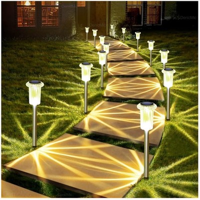 Solar Stake Lights for Garden - 15 Pack Waterproof