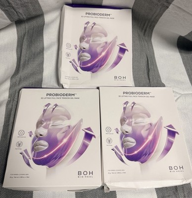 BIOHEAL BOH Probioderm 3D lifting full face tension gel mask  3pc Exp 9/27 X 3