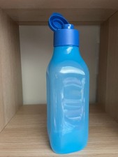 Tupperware Eco Easy Flasche 1 l Trinkflasche Eckig mit Trinkverschluss NEU