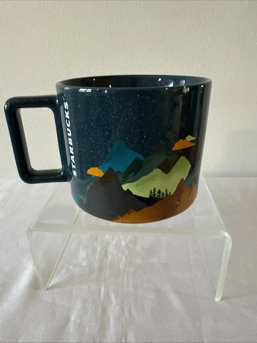 STARBUCKS 2022 Teal Blue Mountain Fathers Day 14 Oz Coffee Mug