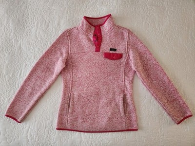 WEATHERPROOF Girls 14-16 Fleece Pullover Jacket Pink Heather