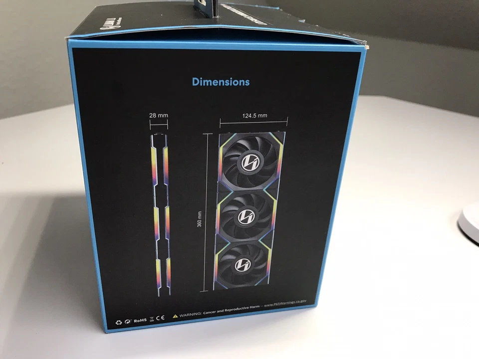 Lian Li UNI FAN SL Wireless LCD Lüfter, ARGB, PWM, 3er-Pack inkl. Controller - 1 - Bild 2 von 4