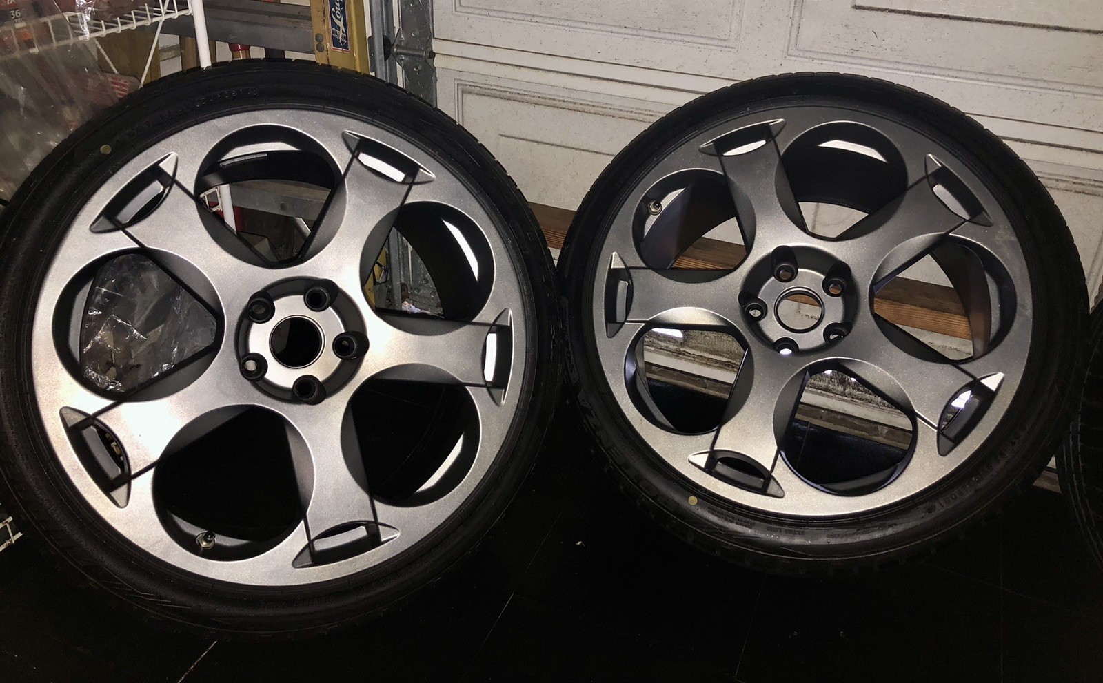LAMBORGHINI GALLARDO CASSIOPEA WHEELS SET OEM 19 INCH TIRES 2004 2005 2006 2007