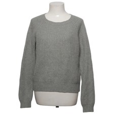 Allude, Strickpullover, Größe: S, Grau, Kaschmir/Leder, Einfarbig #La7