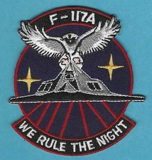 U.S. AIR FORCE F-117A MILITARY AIRCRAFT PATCH