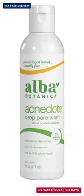 Alba Botanica Acnedote Maximum Strength Deep Pore Wash, 6 Oz (Packaging May Vary