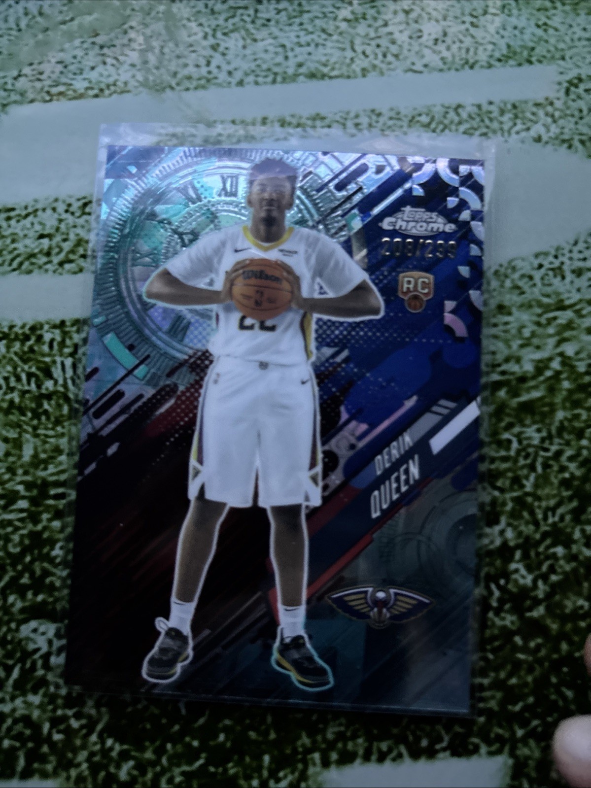 2025-26 Topps Derik Queen No Limit Purple Rainbow Holo /250