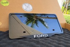 Ford 3d License Plate Frame Glossy Black Acrylic Handmade In Usa