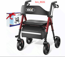 Walkers for Seniors, Z21 Rollator Walker with Seat Supports 350lb, 8" Big Wheels