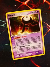 MP Pokemon UNOWN [F] Card EX UNSEEN FORCES Set #F/28 Subset Holo Rare SWIRL#1 on eBay