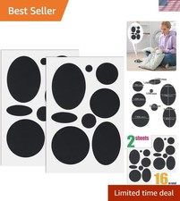 16pcs Puffer Down Jacket Repair Patch Kit, Black Nylon Fabric Repair Patch Se...