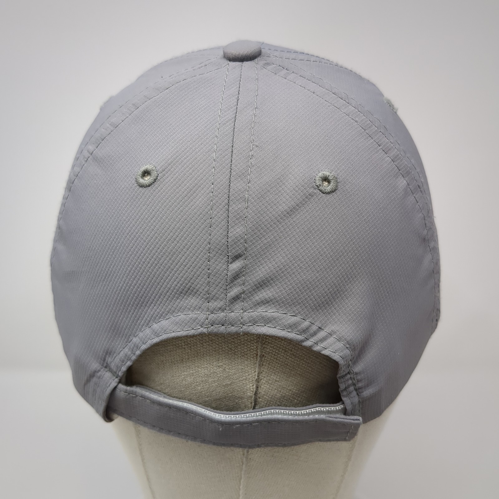Verified First Strapback Hat Solid Gray One Size … - image 6