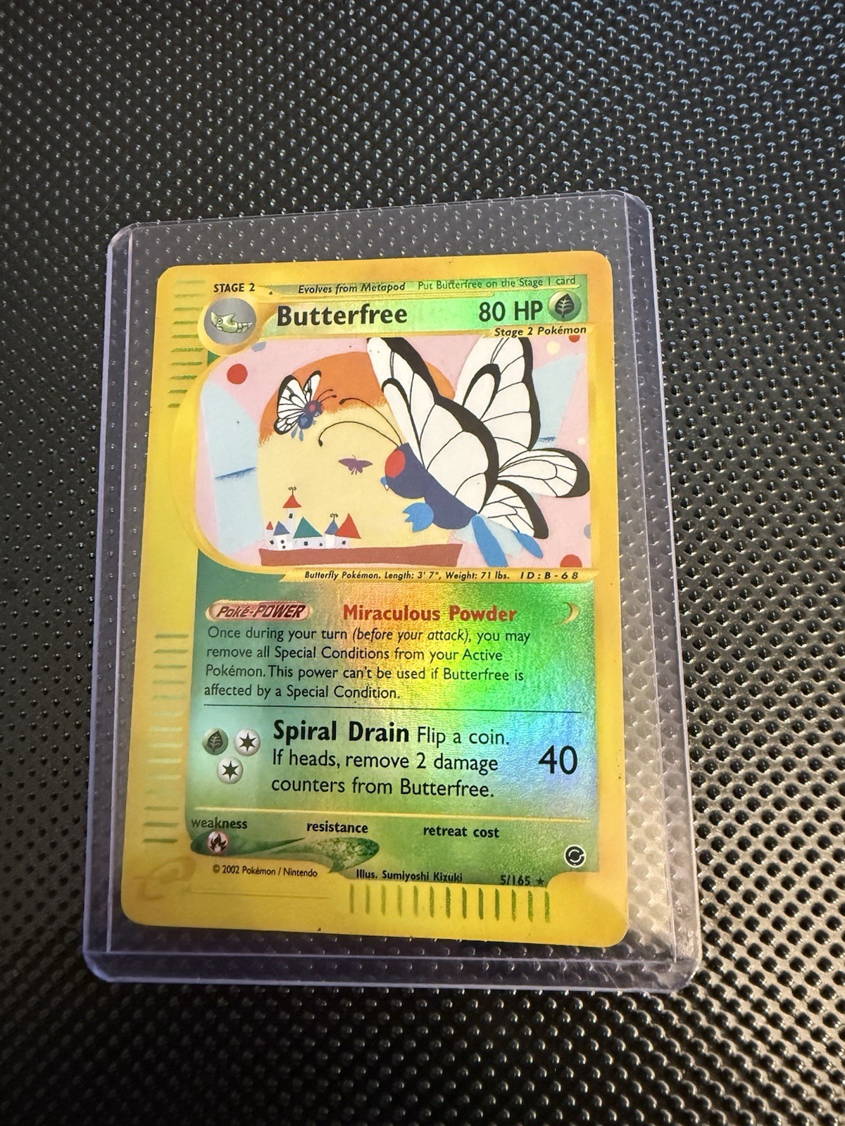 WOTC Butterfree 5/165 Expedition Base Set Holo Rare 2002 English Pokémon TCG