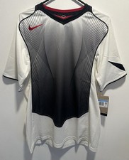 NIKE total 90 retro Dri-fit soccer jersey white red black Mens Size M HV1178-133