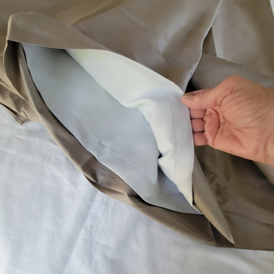 Pottery Barn DOS cortinas Dupioni de seda 104x84 apagón doble ancho gris platino Foto 3 de 4