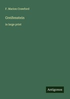 Greifenstein In Large Print F. Marion Crawford Taschenbuch Englisch 2025