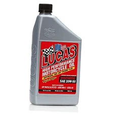  10702 SAE 20W-50 Synthetic Motorcycle Oil - 1 Quart Bottle 