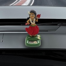 Eco-friendly Solar Hula Girl Dashboard Decoration For Cars - Compact Playful Eco-friendly Solar Hula Girl Dashboard Decoration For Cars - Compact Playful