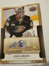 2014-15 Upper Deck. Signature Sensations.John Gibson ( Auto )