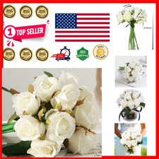 Fade-Resistant 12-Head Silk Roses for DIY Decor - Weddings  Special Occasions