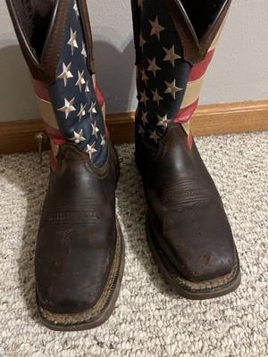 Durango Men's Rebel American USA Flag Western Boot DB5554 Cowboy 9 D Square Toe
