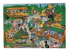   D  Day at the Zoo Jigsaw Puzzle 100 Pieces w/ Solution   American Publishing