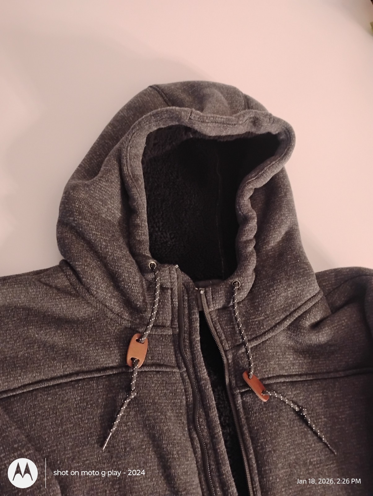 Rugged Elements Charcoal Gray Full Zip Fleece Lin… - image 2