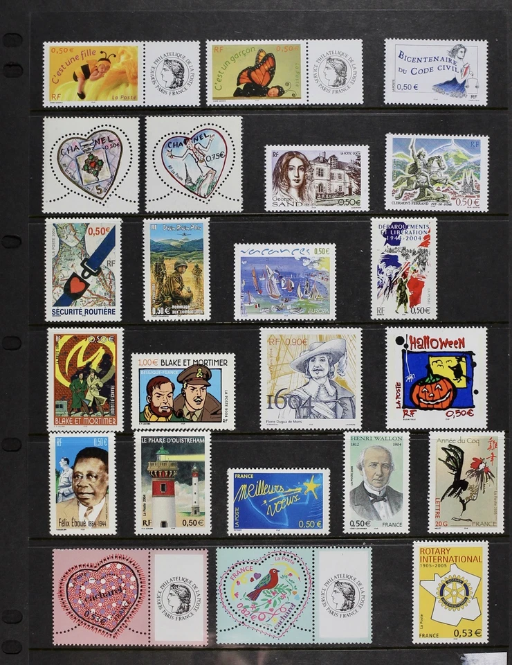 FRANCE 2002-2010 Collection of 138 different Mint NH Face US$110 (Euro 92) - Image 3 of 4