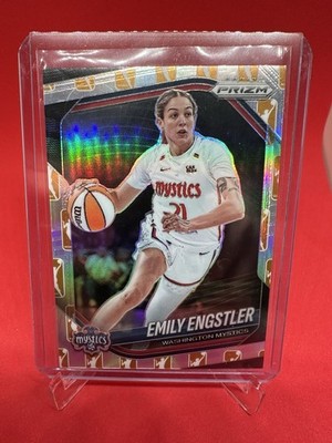 2025  Panini Prizm Gold # /10, WNBA LOGO Emily Engstler #67 Washington Mystics