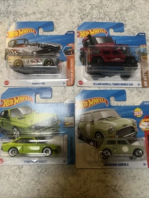 Hotwheel Konvolut 4 Sammlerautos Maßstab 1:64 neu versiegelt portofrei - Bild 1 von 4
