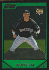 Troy Tulowitzki 2007 Bowman Chrome Refractor RC #216 Colorado Rockies